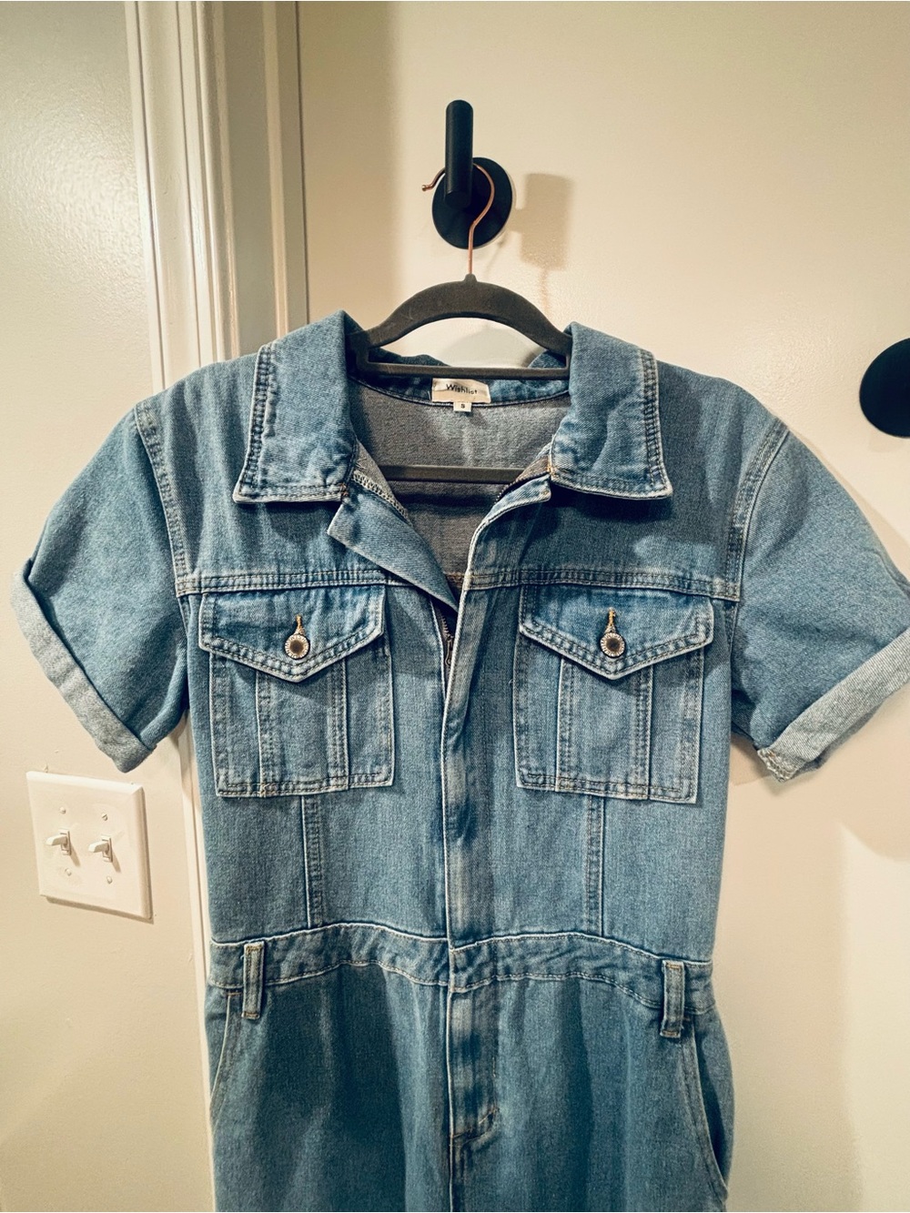 Denim Jumpsuit - Size Small